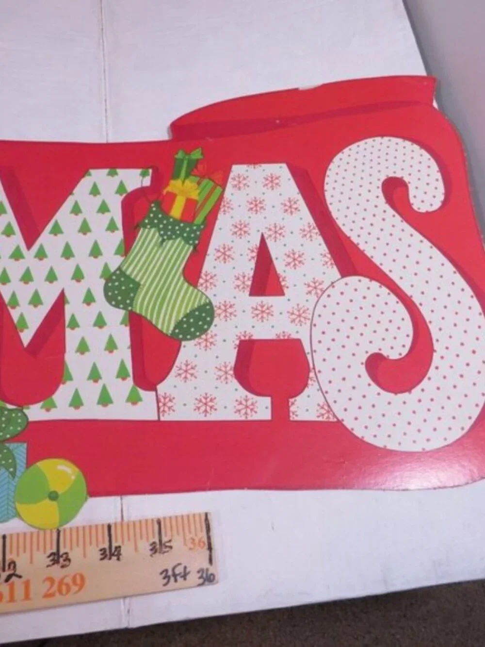 Vintage Christmas Classroom Bulletin Board Die Cut Honeycomb Decor 6 Piece Lot